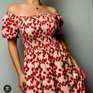 NWT Betsey Johnson iconic Strawberry Dress, Medium